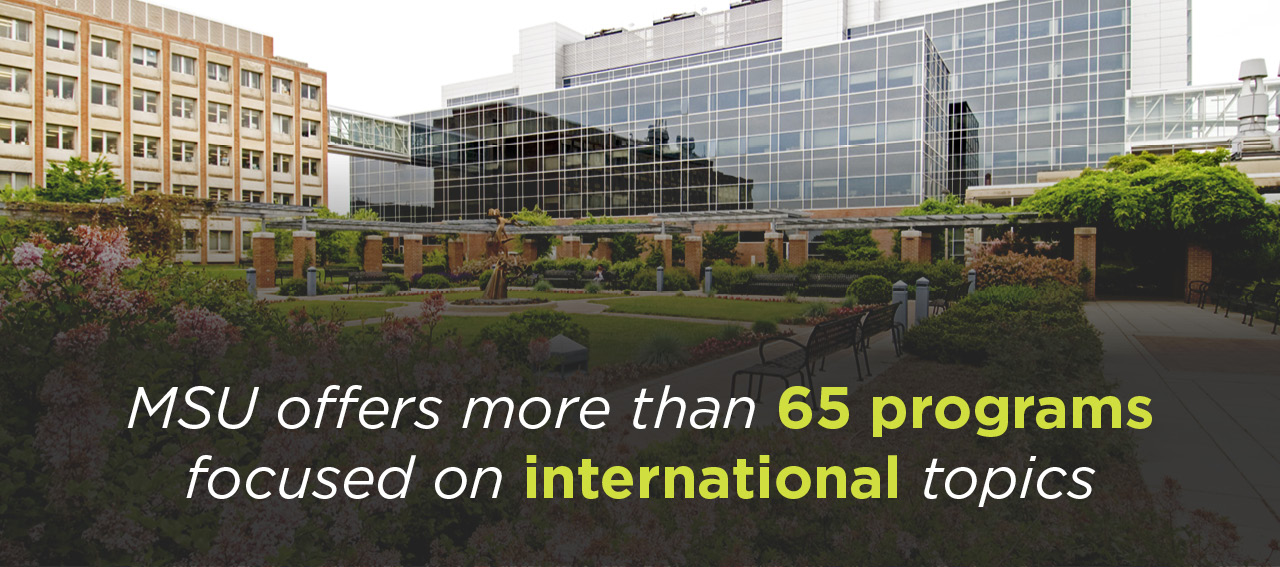 MSU offers more than 65 programs focused on international topics