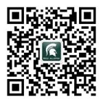 This is a unique QR code for the official WeChat account for MSU alumni.