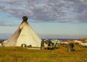 Nomadic Nenets way of life – day of rest at the chum”